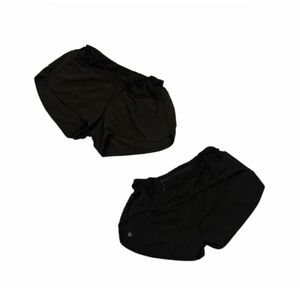 Lululemon Speed Up Low-Rise Lined Running Shorts | Black | Size [4].